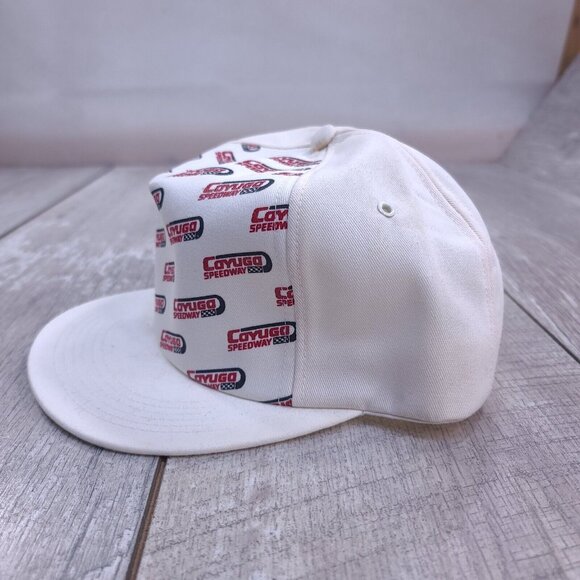 Vintage K-Brand Cayuga Speedway Auto Trucker Hat Cap White Canada Made Baseball - Picture 2 of 7